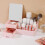 (Yellow) Makeup Mirror Cosmetic Storage Box Multifunctional Drawer Storage Box 4