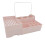 (Yellow) Makeup Mirror Cosmetic Storage Box Multifunctional Drawer Storage Box 12