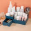 (Yellow) Makeup Mirror Cosmetic Storage Box Multifunctional Drawer Storage Box 3