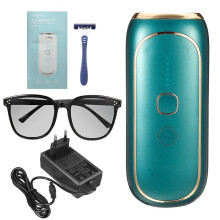 (Green, EU Plug) 999,999 Flashes IPL Laser Permanent Hair Removal Device 2 Modes 5 Levels Painless Body Leg Epilator