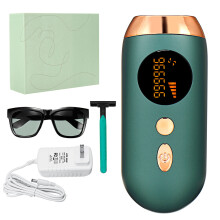 (Dark Green, EU Plug) 999,999 Flashes IPL Hair Removal Machine Laser Painless Whole Body Leg Face Epilator For Women Men