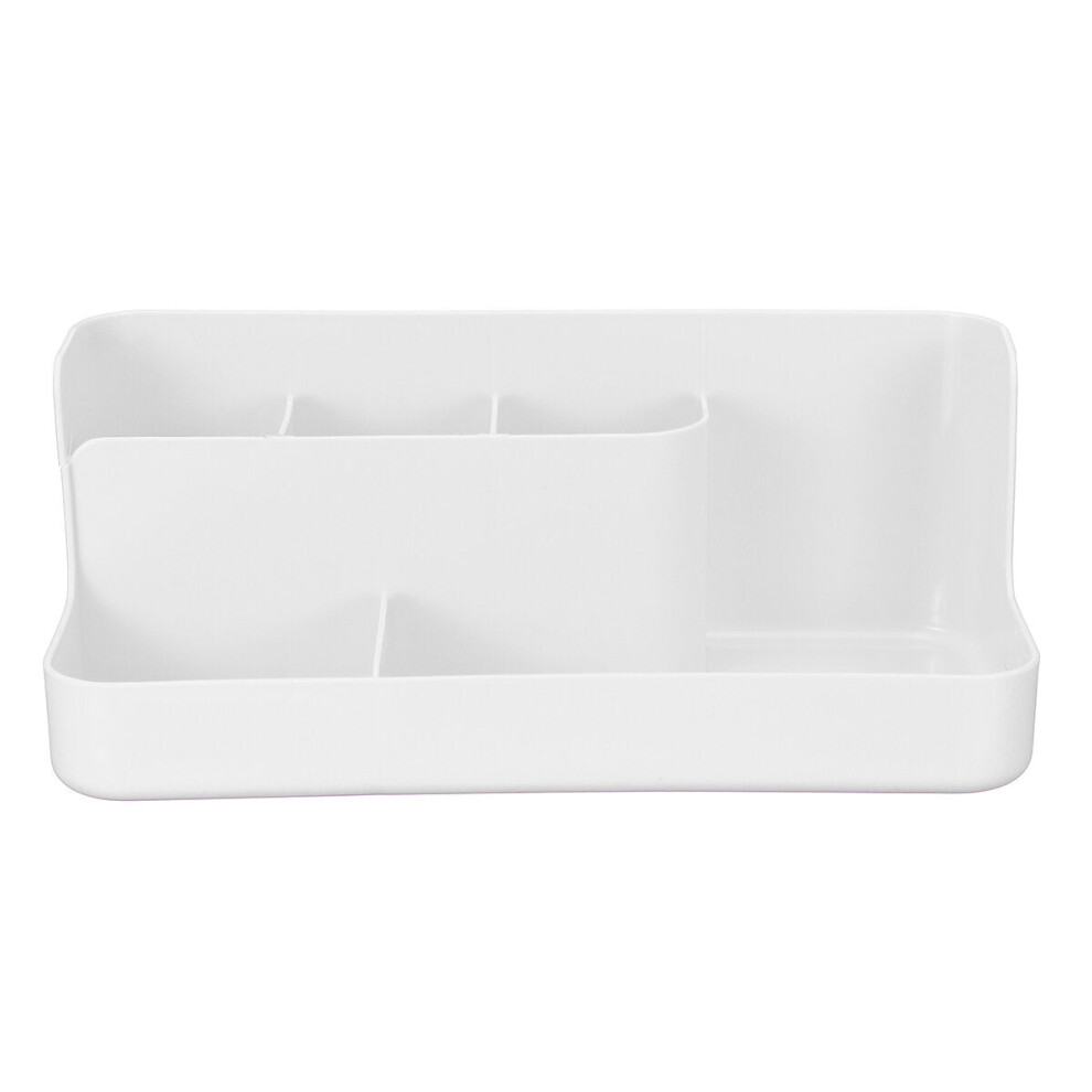 (White) Large Capacity Cosmetic Bag Storage Box Drawer Makeup Organizer Dressing Table Skin Care Rack House Container