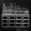 6 Drawer Clear Acrylic Make Up Organizer Drawers Cosmetic Display Holder Case Storage 2 Layer 5