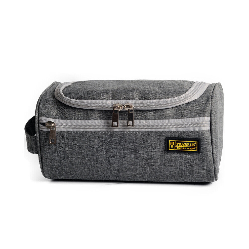 (Dark Grey) Oxford Cloth Makeup Bags Large Storage Cosmetic Bag For Women Men Travel Storage BagLarge Storage Cosmetic Bag For Women Men Travel Storage Bag
