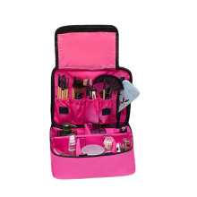 (Rose) Oxford Large-capacity Multifunctional Travel Waterproof Portable Cosmetic Storage Bag