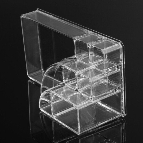 Clear Acrylic Makeup Cosmetic Box Organiser Display Storage Case 2