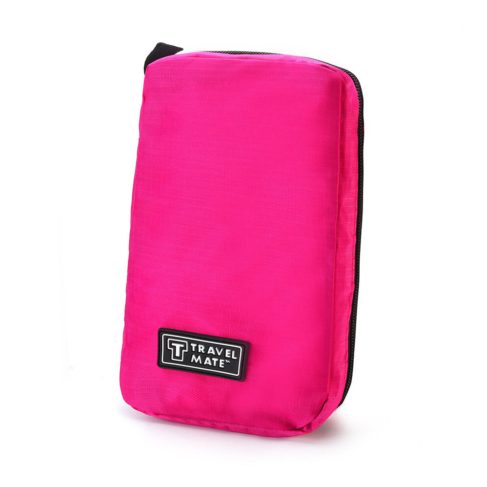 (Rose) Waterproof Portable Makeup Travel Toiletry Organizer Hanging Wash Cosmetic Bag