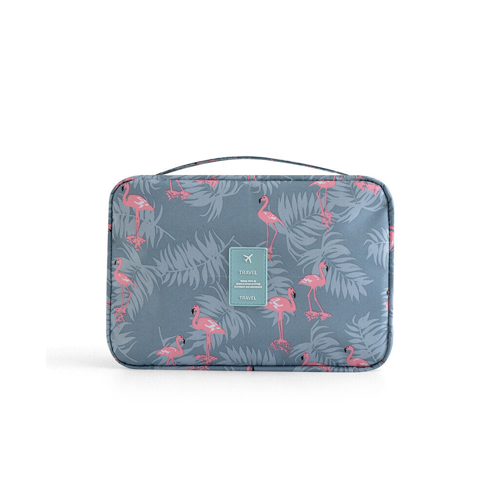 (Gray Blue) Travel Large Capacity Waterproof Cosmetic Bag Multifunctional Portable Wash Bag-image-OPC-PGKF7WK-NEW