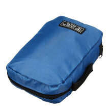 (Blue) Portable cosmetics storage bag wash bag cosmetic bag