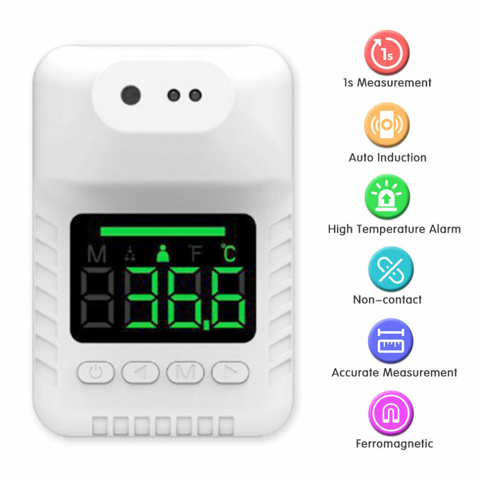 Non-contact Smart Sensor 15 Countries Voice Broadcast Portable Automatic Body Temperature Detector High-precision Infrared Forehead Thermometer
