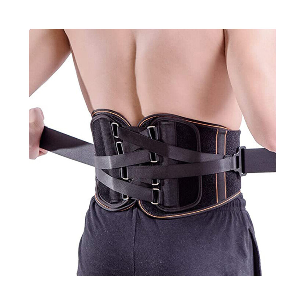 (S) Adjustable Lower Back Brace Lumbar Support Belt