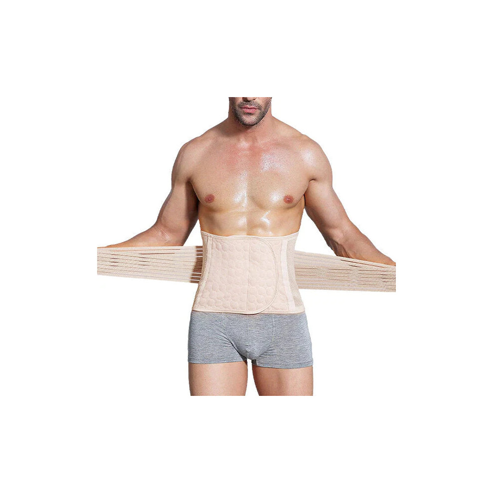 (Nude, 2XL) Men Elastic Belt Belly Body Sculpting Slim Trainning Waistband-image-OPC-PGKF86S-NEW