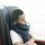 (Light Green) Q Shape Inflatable Decompression Support Headrest Portable Pillow Neck Head Chin Memory Cushion 4