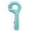 (Light Green) Q Shape Inflatable Decompression Support Headrest Portable Pillow Neck Head Chin Memory Cushion 1