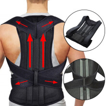 (L) Adjustable Humpback Posture Corrector Wellness Healthy Brace Back Belt Support Shoulder Back Brace Pain Relief