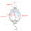 100kg/220lbs Clockface Hanging Scale Weighing Butchering with Hook 5