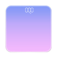 (Purple) Multi-function Weight Digital Scale Ground Intelligent Scale Weighing LED Fashion Bathroom Electronic Scale