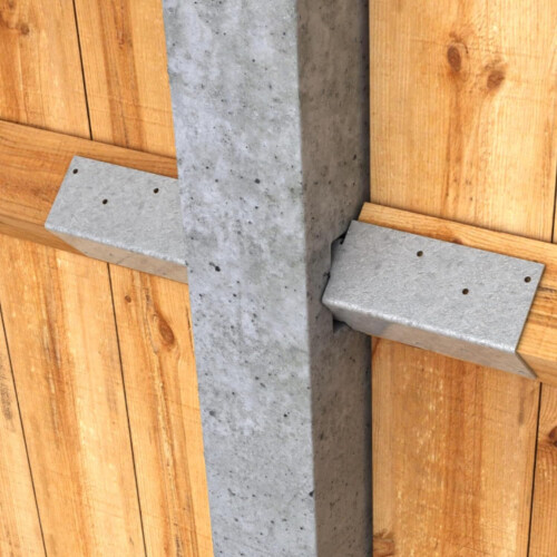 Fence Mortice Arris Rail Bracket  200x62x62mm (20 Pack) 2