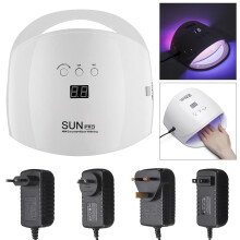 (UK Plug) 48W LED Nail Light UV Nail Lamp Art Dryer Machine Curing Gel Timing Sun Baking Glue Tool