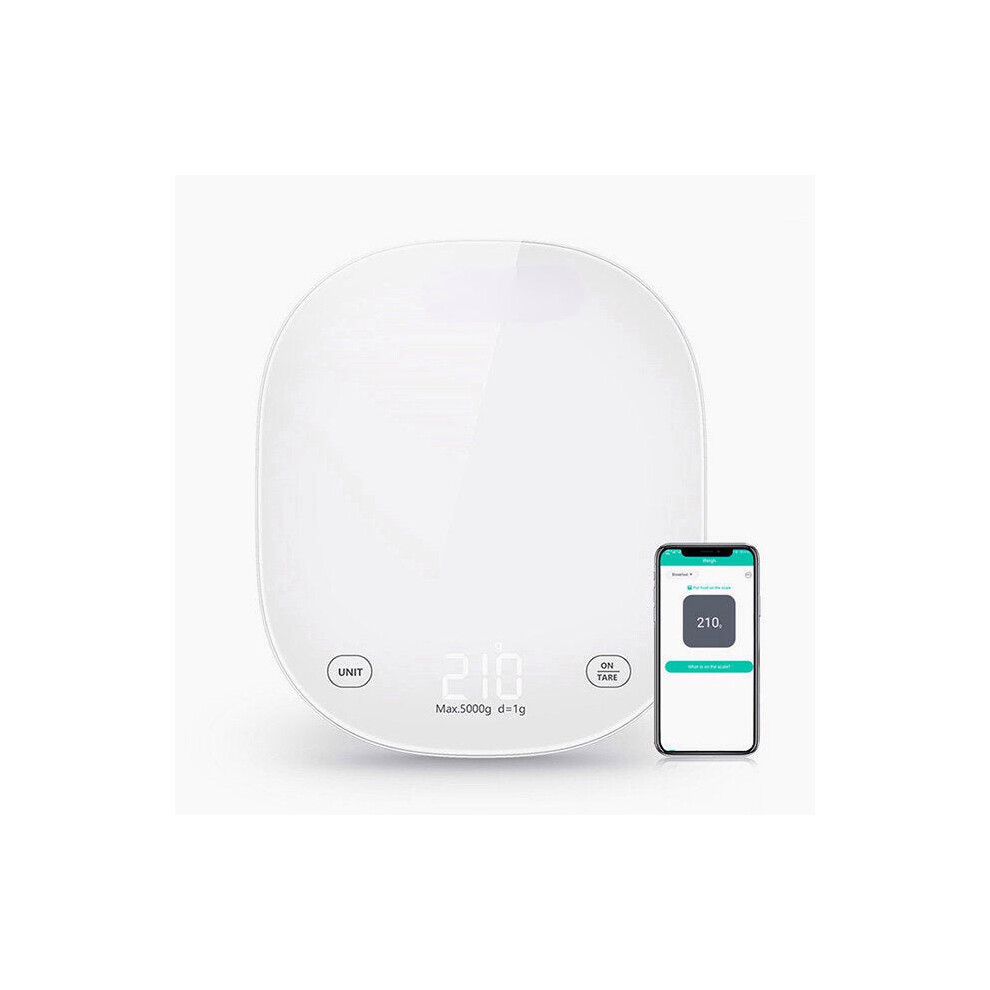 Greenzech White (White) Smart Bluetooth Body Weight Scale: Bmi Analyzer, App Sync, Usb Charging