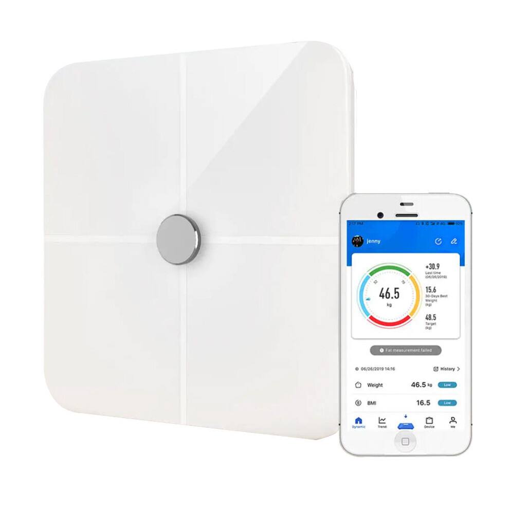 Greenzech Smart Electronic Scale Bluetooth Body Fat Scale Hidden Led Screen With App Data Analysis