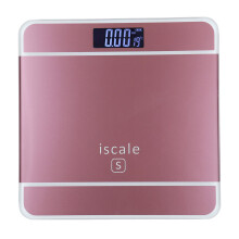 (Rose Gold) LCD Electronic Digital Tempered Glass 180kg Body Weight Scale