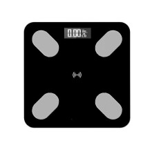 (Black) Mrosaa Digital Smart APP Electronic Weight Scale Body Fat Scale Smart BMI Scale LED Wireless Weight Scale APP Control