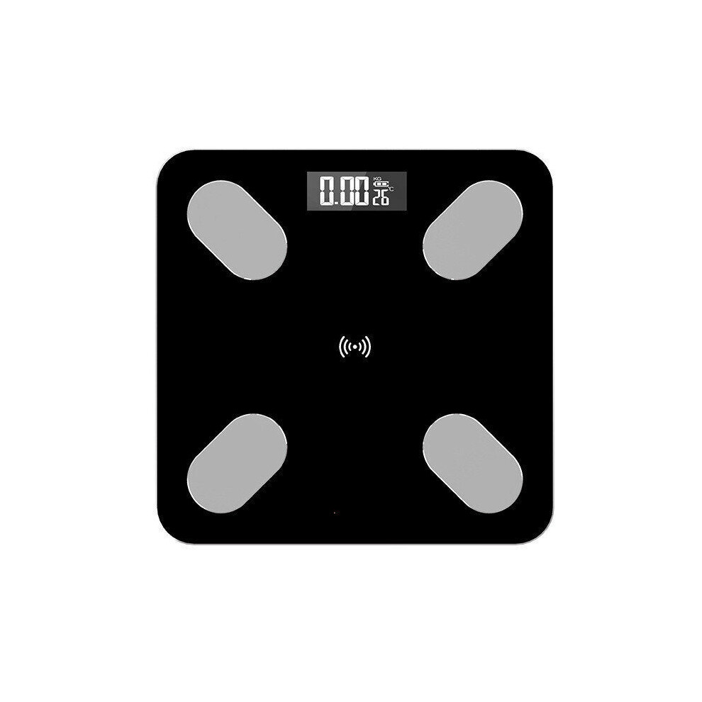 Greenzech Black (Black) Mrosaa Digital Smart App Electronic Weight Scale Body Fat Scale Smart Bmi Scale Led Wireless Weight Scale App Control