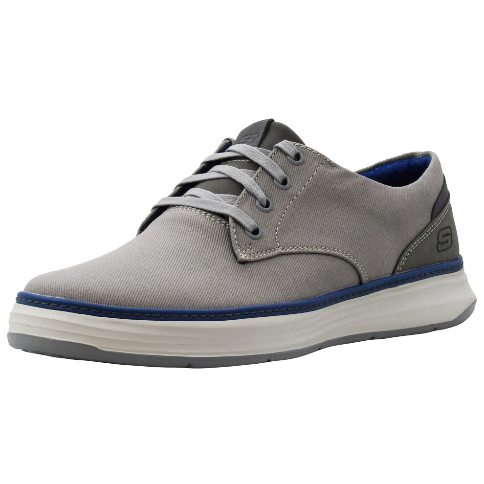 Skechers Men's Moreno Canvas Oxford Shoe Grey (Gry 037) 9.5 Medium US