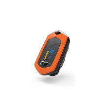 (Orange) Finger Pulse Oximeter Pulsioximetro SpO2 PR OLED Rechargeable Oximeter Heart Rate Monitor