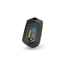 (Black) Finger Pulse Oximeter Pulsioximetro SpO2 PR OLED Rechargeable Oximeter Heart Rate Monitor