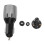 (Grey) Car Bluetooth Earphone Car USB Charger Car Bluetooth Kits Three Colors 2