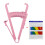 (Pink) Body Fat Caliper - Handheld BMI Measurement Device 0-70MM Testing Range 1