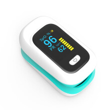 (Green) Mini OLED Finger-Clamp Pulse Oximeter Home Heathy Blood Oxygen Saturation Monitor