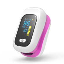 (Pink) Mini OLED Finger-Clamp Pulse Oximeter Home Heathy Blood Oxygen Saturation Monitor