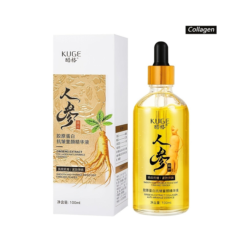 Bghone (Ginseng Essence 100Ml) Ginseng Collagen Serum - Anti-Wrinkle Firming Moisturizer For All Skin Types, Deep Hydration, Even Skin Tone, Anti-Aging Skinc