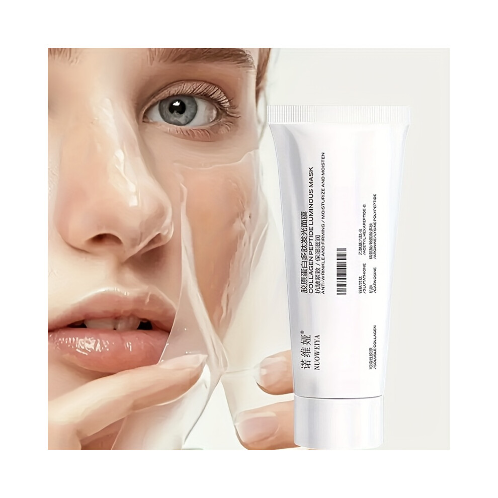 Bghone (1Pcs Collagen Mask) Collagen Night Graping Mask, Anti-Wrinkle Firming Mask, 50G, Containing Niacinamide And Hyaluronic Acid - Moisturizing And Firmin