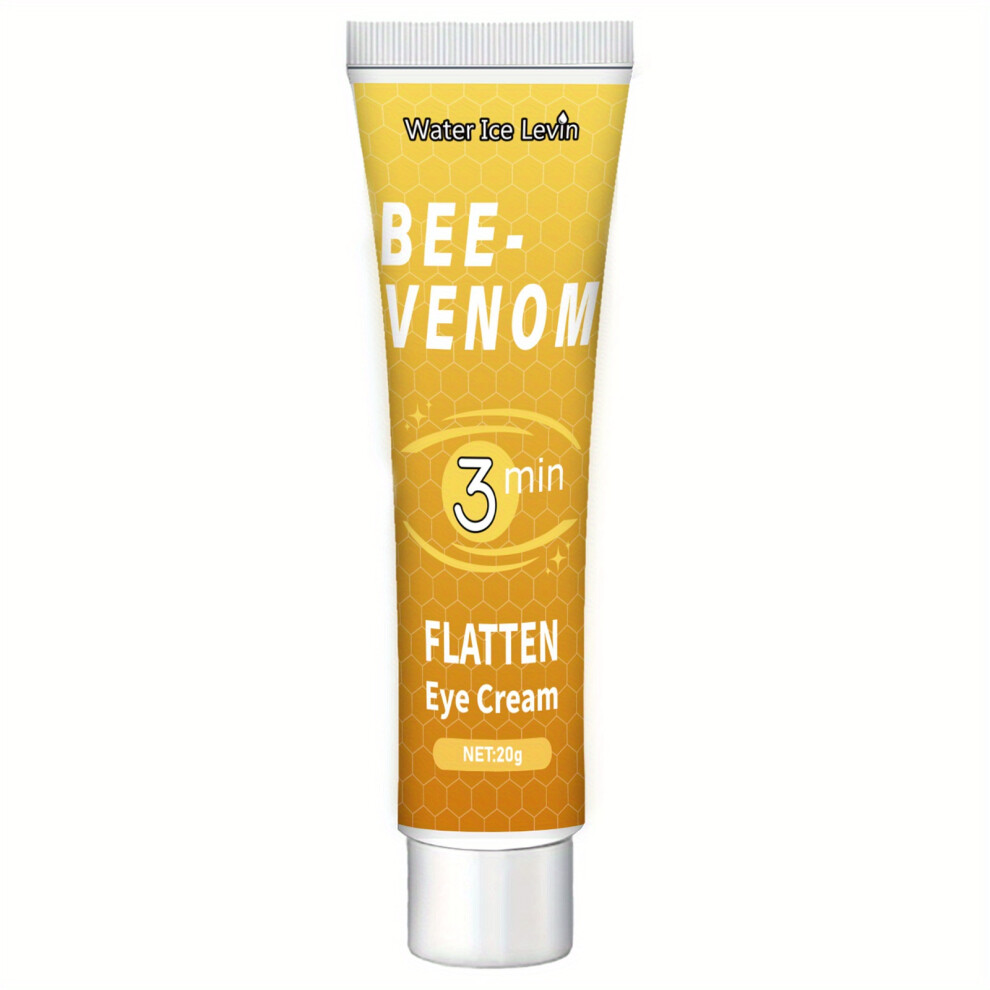 Bghone (1 Bottle) Bee-Venom Flattening Eye With Honey, Vitamin A (Retinol) & Glycerin -Ypoallergenic For All Types, Dry Under-Eye Area Mois Cream/Light/Beige
