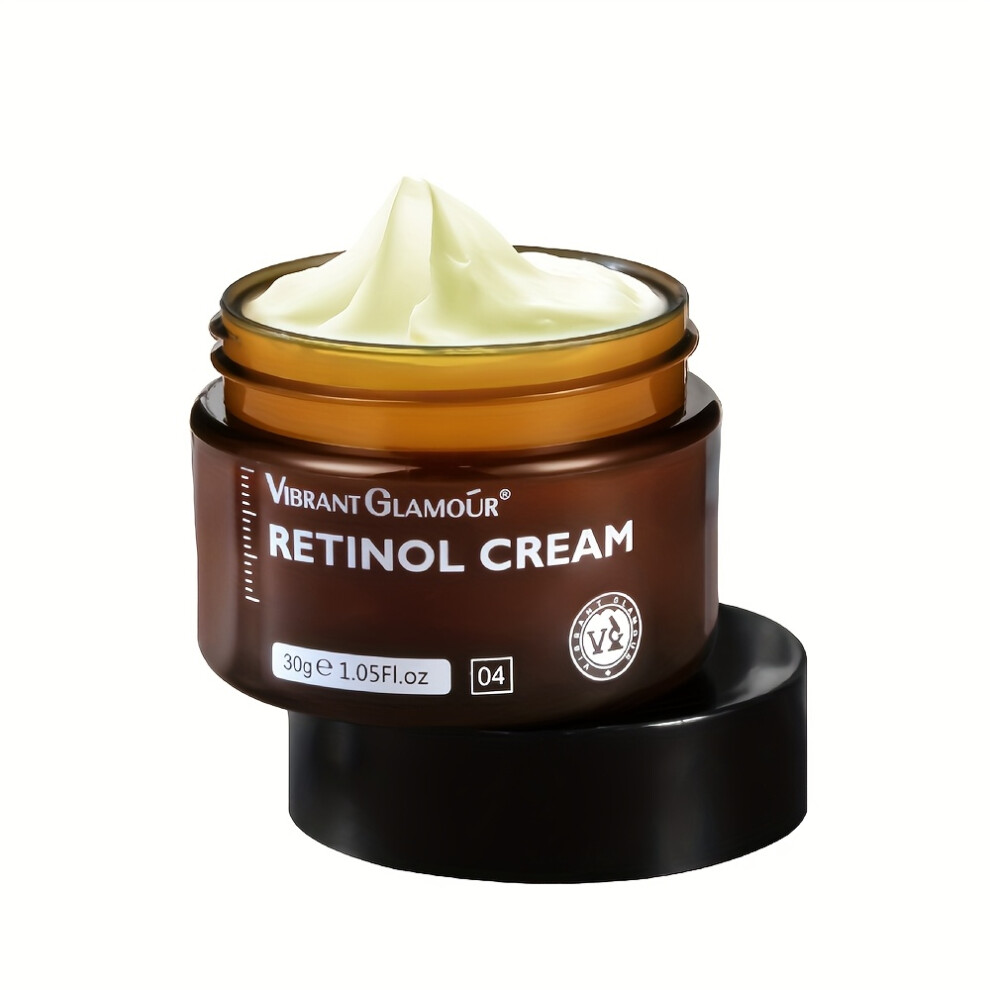 (30g) Vibrant Glamour Retinol Cream, Night & Day Moisturizer, for All Light Beige Type, with Glycerin, Vitamin A, C, Arbutin