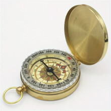 (Luminous Compass, 1pc) 1pc Premium Copper Survival Compass - High-Accuracy Navigation, Glow-in-the-Dark Visibility, Water-Resistant, Durable Construction
