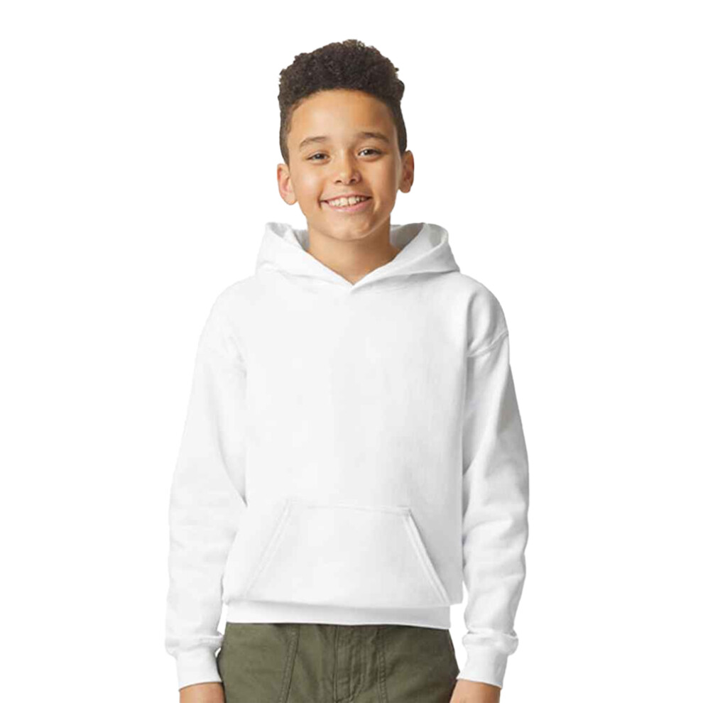 Gildan Childrens/Kids Softstyle Plain Midweight Fleece Hoodie
