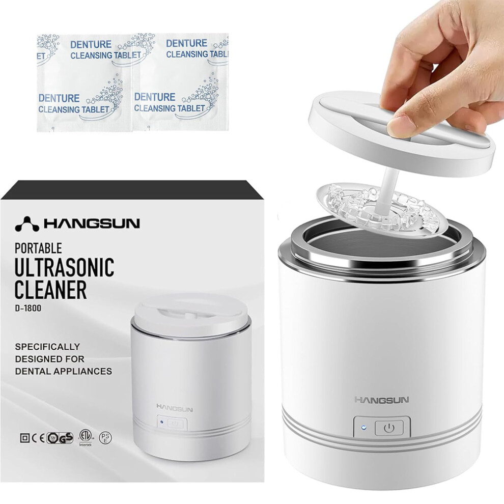 Hangsun Cobalt Electric Ultrasonic Dental Cleaner Machine For Oral Appliances