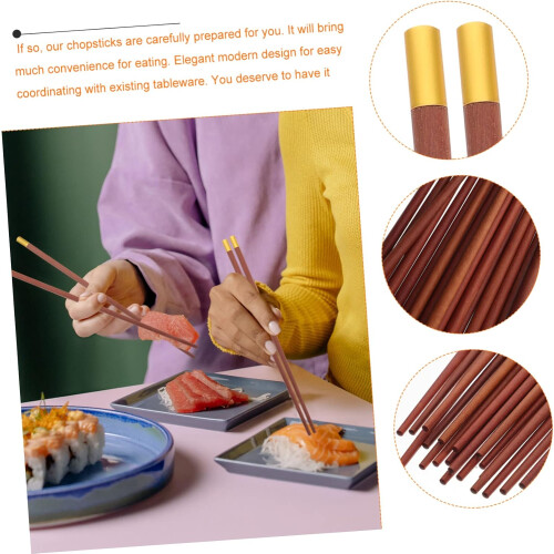 10 Paar elegante Essstäbchen, multifunktionale Ramen-Essstäbchen, Essstäbchen für den Haushalt 2