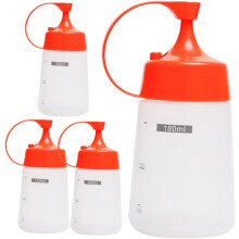 4 stücke Reusable Squeeze Würze Flasche Honig Flaschen Senf Marmelade Spender