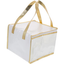 Isolierte Kuchen-Aufbewahrungstasche, tragbares Lebensmittelpaket für Pizza, Meeresfrüchte, wiederverwendbare Picknicktasche mit Griff