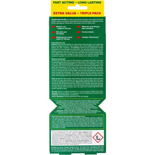 Acana Acana Ant Killer Bait Stations For Indoor Use - 3 Pack 1