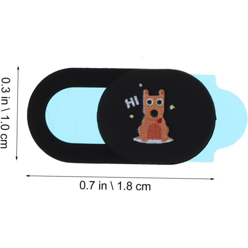 3 stücke Aufkleber Patch Shutter Schützt Webcam Computer Slide Abdeckung Hund Hacker 1