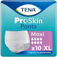 (Extra Large) TENA ProSkin Pants Maxi - 1 x Pack of 10
