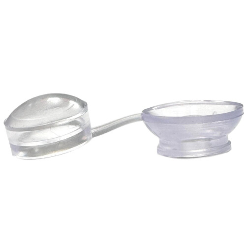 Corrugated Roofing Screw Strap Caps Clear Plastic (100 Pack) 1