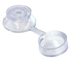 Corrugated Roofing Screw Strap Caps Clear Plastic (100 Pack)